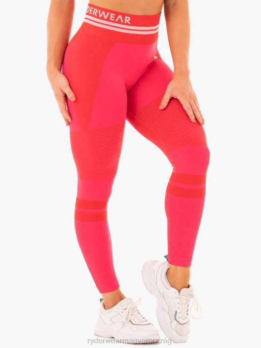 ruházat Ryderwear freestyle varrat nélküli magas derekú leggings piros nők B48F181
