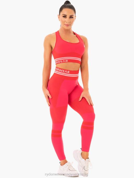 ruházat Ryderwear freestyle varrat nélküli magas derekú leggings piros nők B48F181