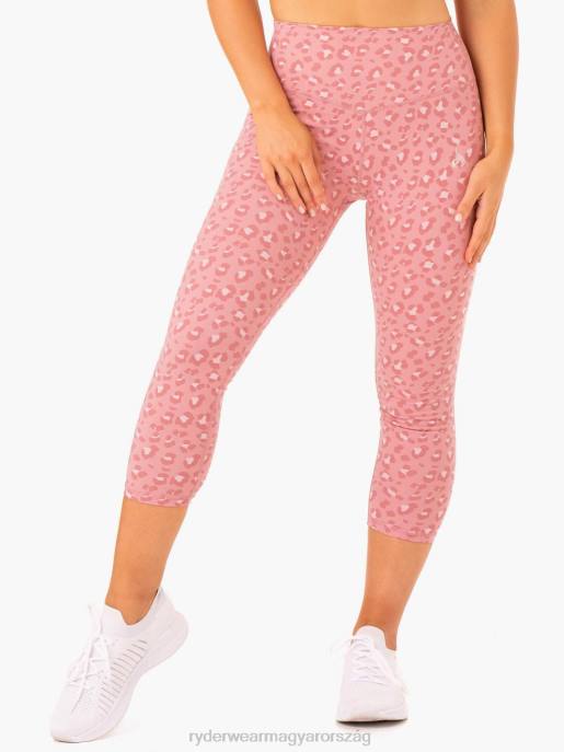 ruházat Ryderwear hibrid 7/8 leggings rózsaszín leopárd nők B48F140