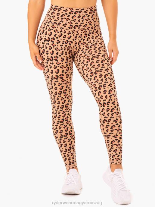 ruházat Ryderwear hibrid teljes hosszúságú leggings cser leopárd nők B48F138