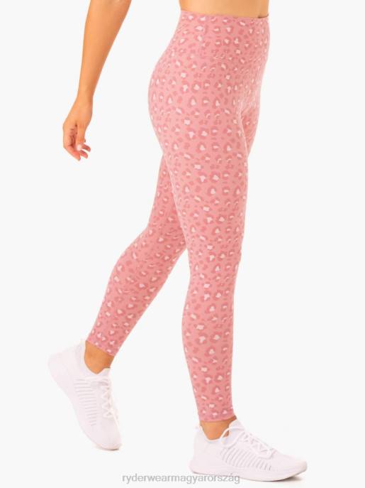 ruházat Ryderwear hibrid teljes hosszúságú leggings rózsaszín leopárd nők B48F137