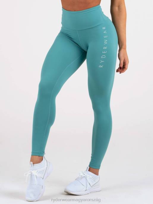 ruházat Ryderwear kapcsok crunch bum leggings a zöldeskék nők B48F176