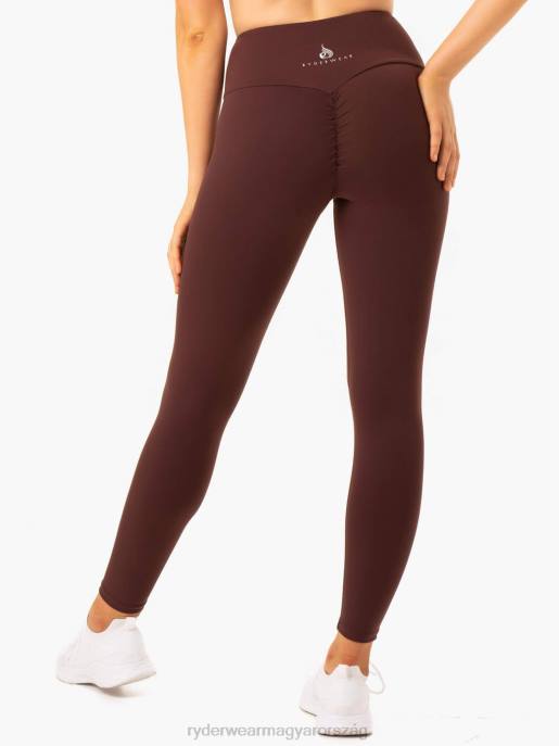 ruházat Ryderwear kapcsok crunch bum leggings csokoládé nők B48F156