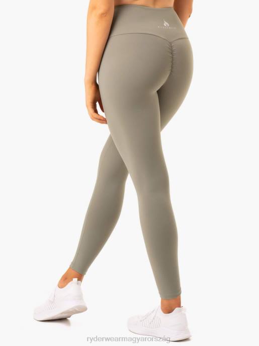 ruházat Ryderwear kapcsok crunch bum leggings khaki nők B48F155