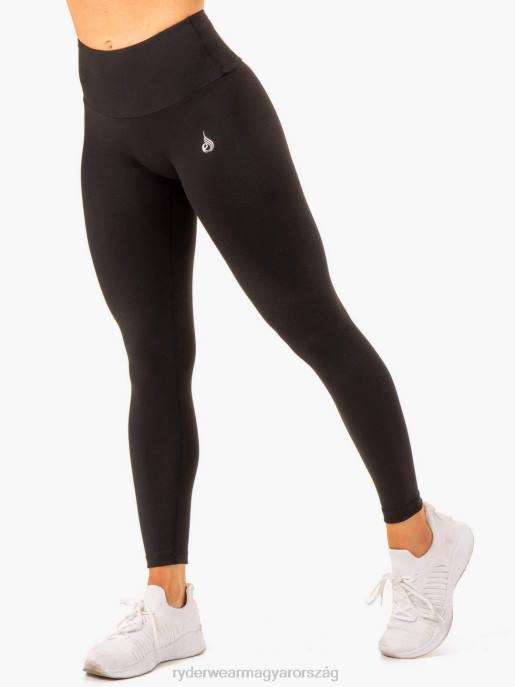 ruházat Ryderwear létfontosságú magas derekú scrunch leggings fekete nők B48F113