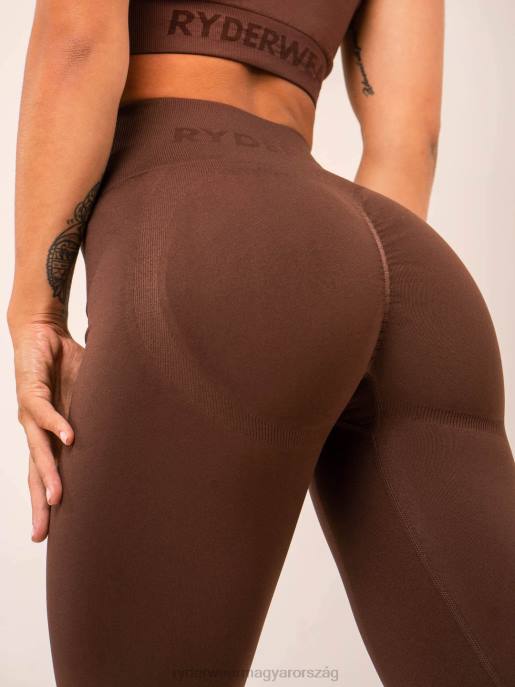 ruházat Ryderwear lift scrunch varrat nélküli leggings csokoládé nők B48F2