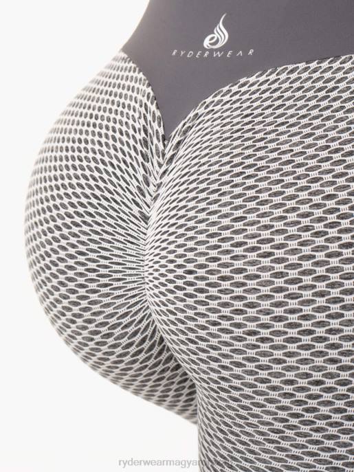 ruházat Ryderwear méhsejt crunch varrat nélküli leggings szürke márga nők B48F111