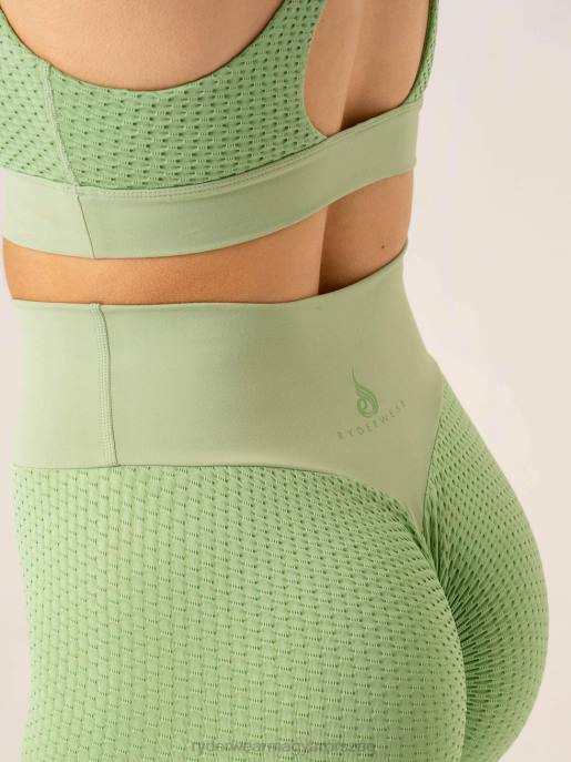 ruházat Ryderwear méhsejt crunch varrat nélküli leggings zsálya nők B48F52