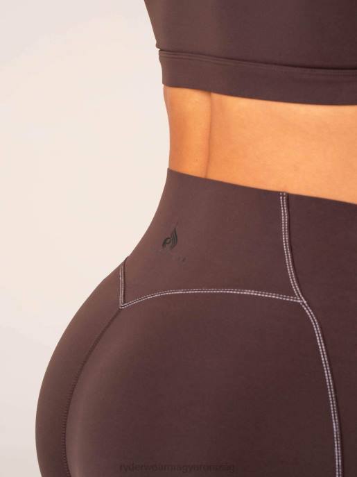 ruházat Ryderwear magas derekú leggings csokoládé nők B48F34