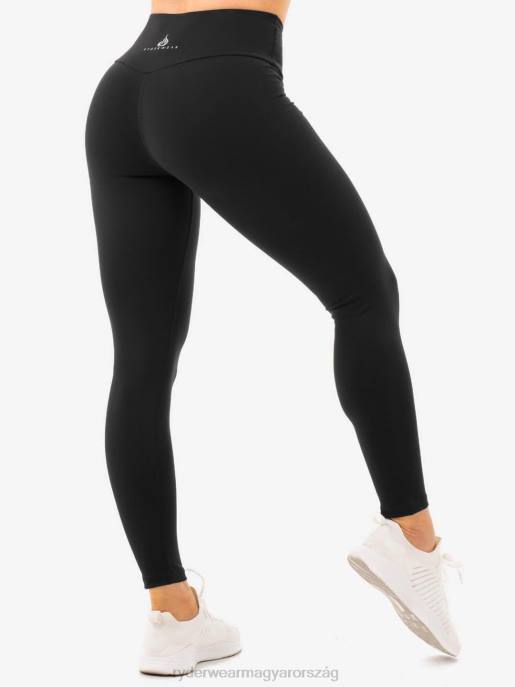 ruházat Ryderwear magas derekú leggings kapcsokkal fekete nők B48F175
