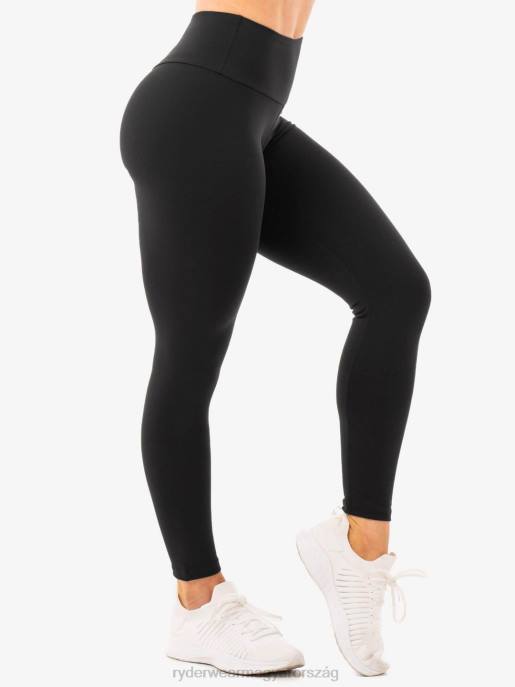 ruházat Ryderwear magas derekú leggings kapcsokkal fekete nők B48F175