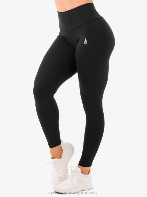 ruházat Ryderwear magas derekú leggings kapcsokkal fekete nők B48F175