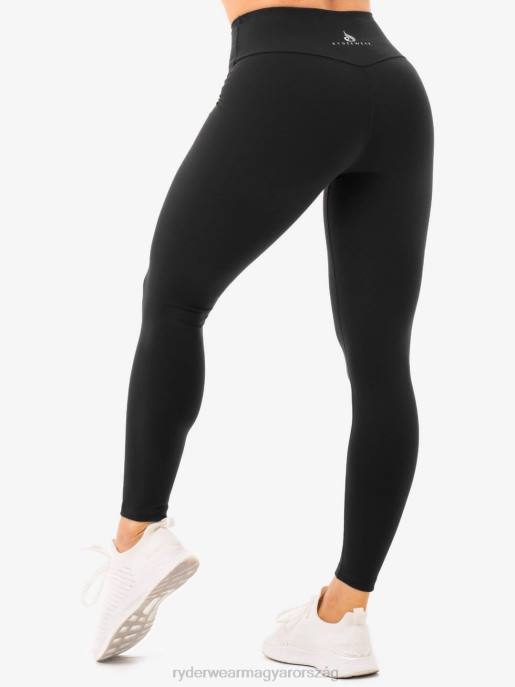 ruházat Ryderwear magas derekú leggings kapcsokkal fekete nők B48F175
