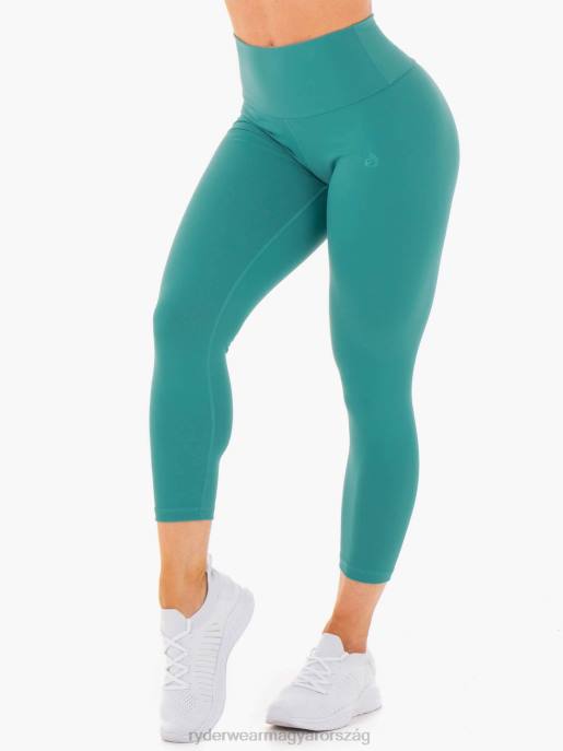 ruházat Ryderwear motion magas derekú 7/8 scrunch bum leggings a zöldeskék nők B48F165