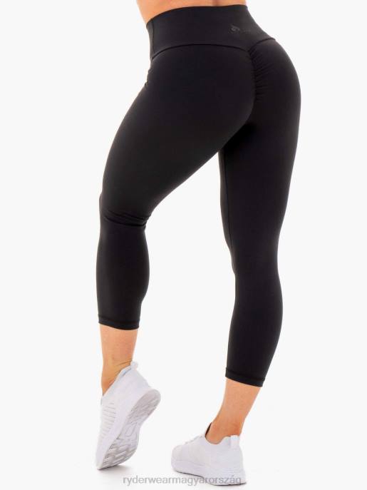 ruházat Ryderwear motion magas derekú 7/8 scrunch bum leggings fekete nők B48F164
