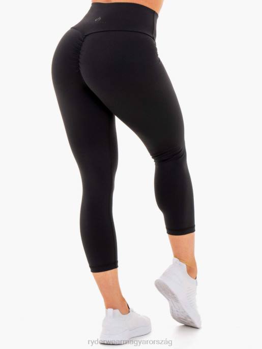 ruházat Ryderwear motion magas derekú 7/8 scrunch bum leggings fekete nők B48F164