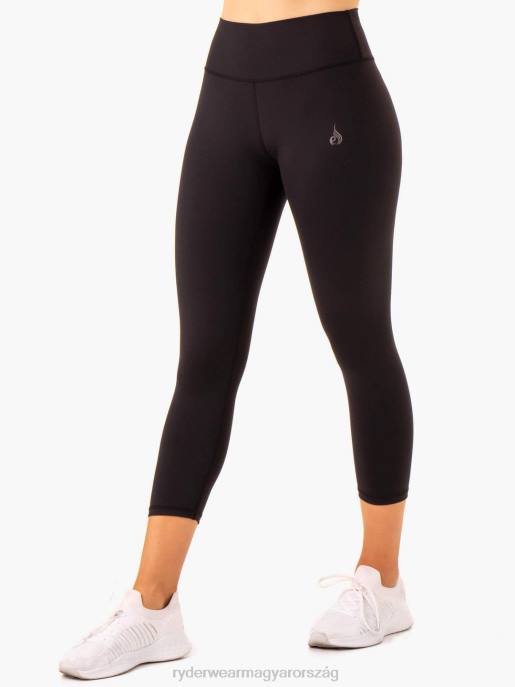 ruházat Ryderwear mozgás magas derekú 7/8 zsebes leggings fekete nők B48F149