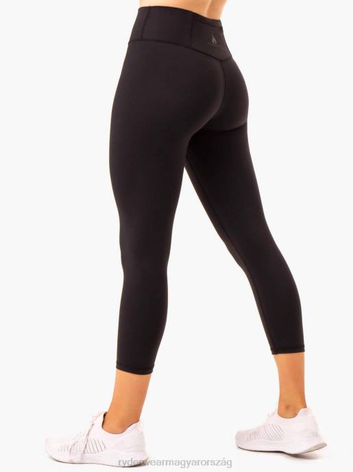 ruházat Ryderwear mozgás magas derekú 7/8 zsebes leggings fekete nők B48F149