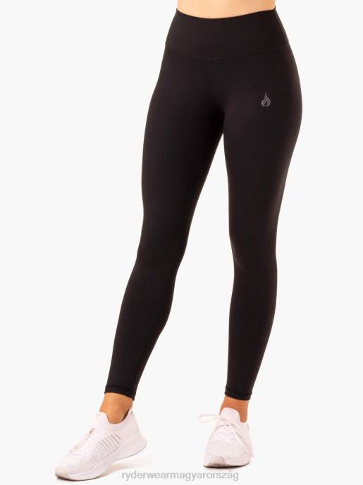 ruházat Ryderwear mozgás magas derekú zseb leggings fekete nők B48F150