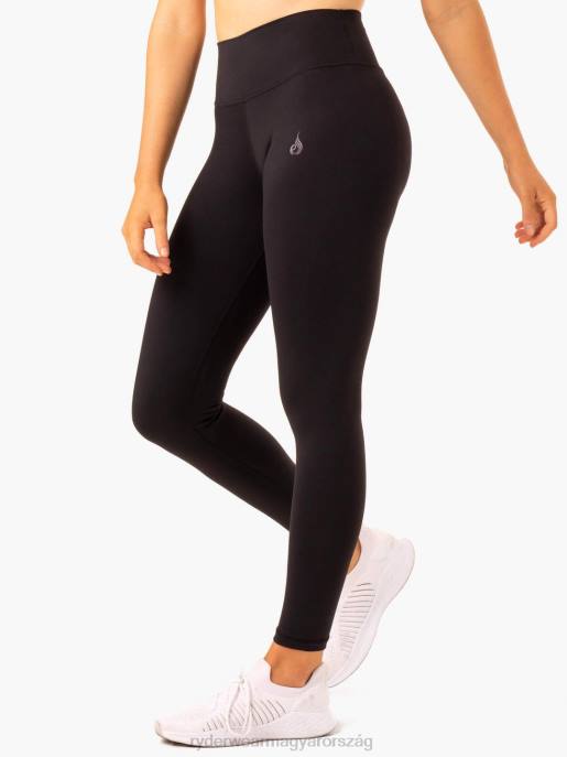 ruházat Ryderwear mozgás magas derekú zseb leggings fekete nők B48F150