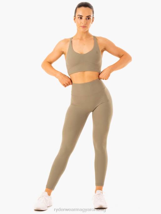 ruházat Ryderwear nkd finomít magas derekú leggings khaki nők B48F98