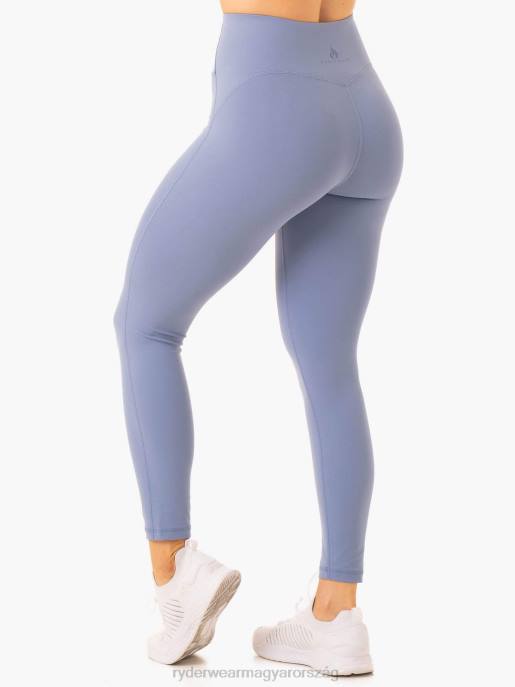 ruházat Ryderwear nkd keretű magas derekú leggings kőmosó kék nők B48F78