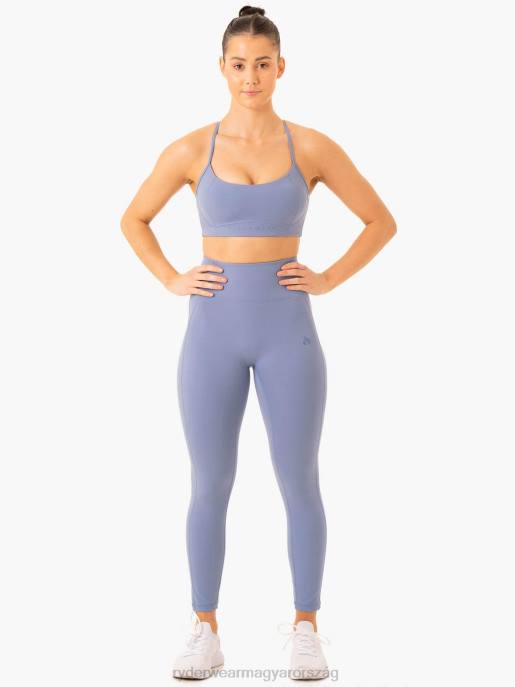 ruházat Ryderwear nkd keretű magas derekú leggings kőmosó kék nők B48F78