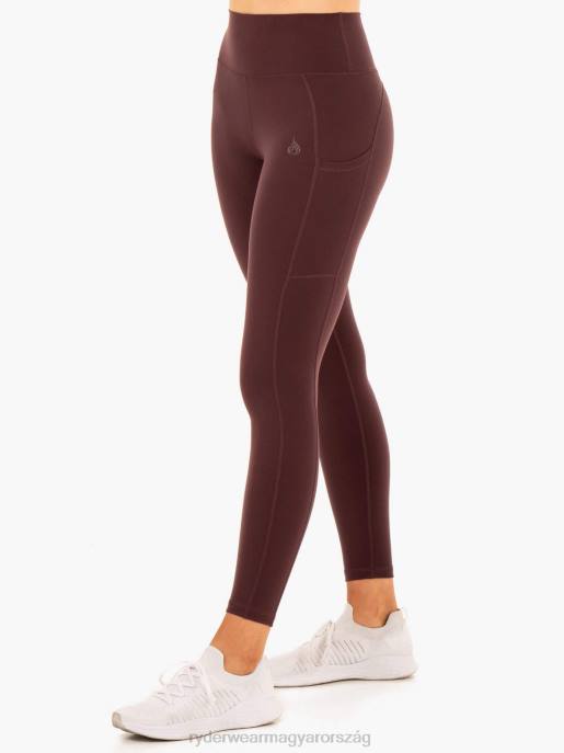 ruházat Ryderwear reset magas derekú zseb leggings csokoládé nők B48F108