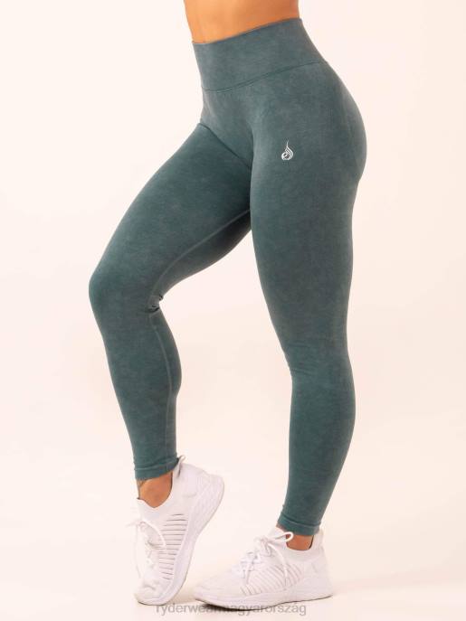 ruházat Ryderwear stonewash scrunch varrat nélküli leggings benzines kőmosás nők B48F8