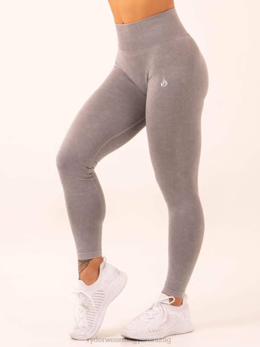 ruházat Ryderwear stonewash scrunch varrat nélküli leggings szürke kőmosás nők B48F7