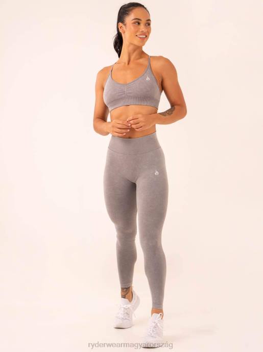 ruházat Ryderwear stonewash scrunch varrat nélküli leggings szürke kőmosás nők B48F7