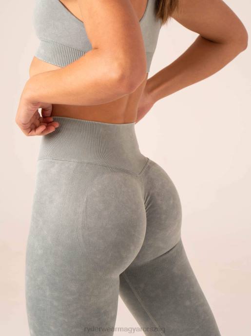 ruházat Ryderwear stonewash scrunch varrat nélküli leggings zsálya kőmosó nők B48F6