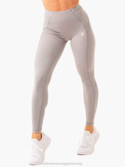 ruházat Ryderwear szinttel feljebb magasított derekú scrunch leggings acélszürke nők B48F74