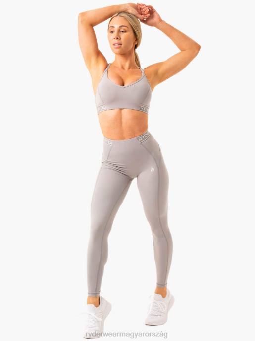 ruházat Ryderwear szinttel feljebb magasított derekú scrunch leggings acélszürke nők B48F74