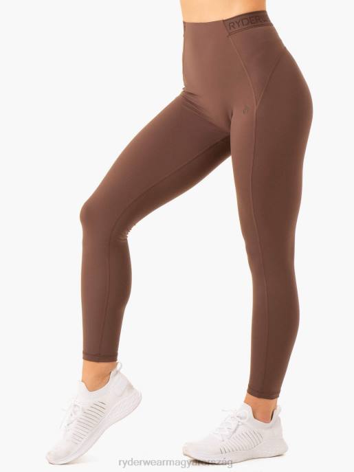 ruházat Ryderwear szinttel feljebb magasított derekú scrunch leggings csokoládé nők B48F72