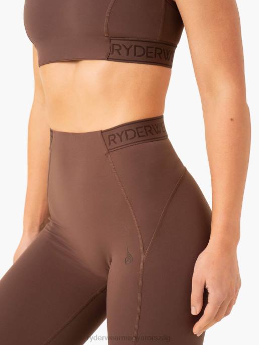 ruházat Ryderwear szinttel feljebb magasított derekú scrunch leggings csokoládé nők B48F72