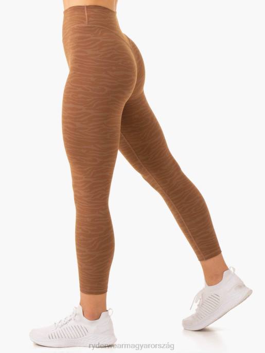 ruházat Ryderwear átalakítja a magas derekú leggingseket csokoládé zebra nők B48F69