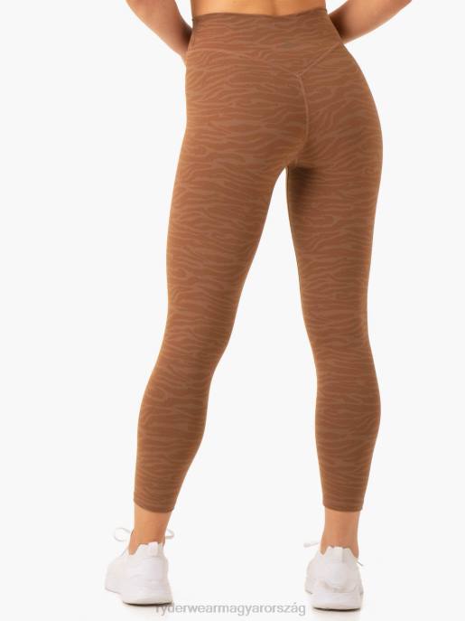 ruházat Ryderwear átalakítja a magas derekú leggingseket csokoládé zebra nők B48F69