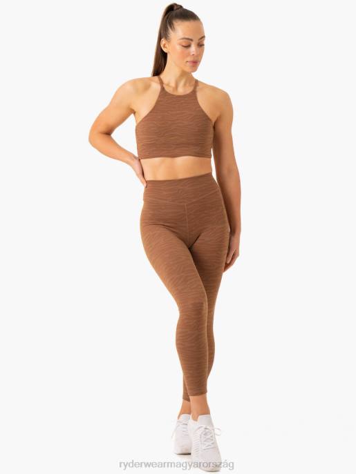 ruházat Ryderwear átalakítja a magas derekú leggingseket csokoládé zebra nők B48F69