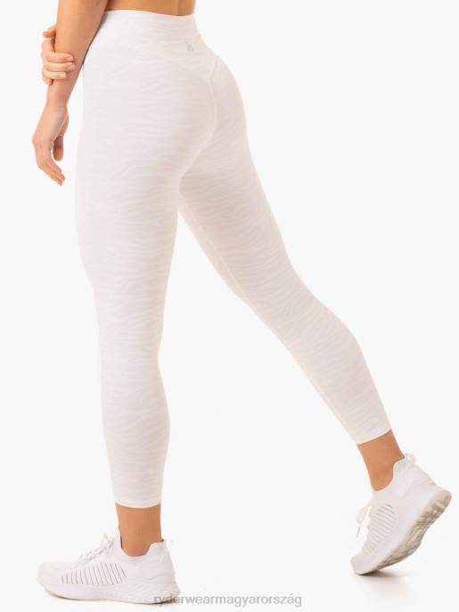 ruházat Ryderwear átalakítja a magas derekú leggingseket fehér zebra nők B48F67