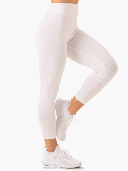 ruházat Ryderwear átalakítja a magas derekú leggingseket fehér zebra nők B48F67