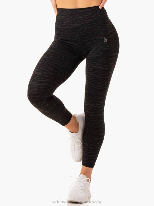 ruházat Ryderwear átalakítja a magas derekú leggingseket fekete zebra nők B48F70