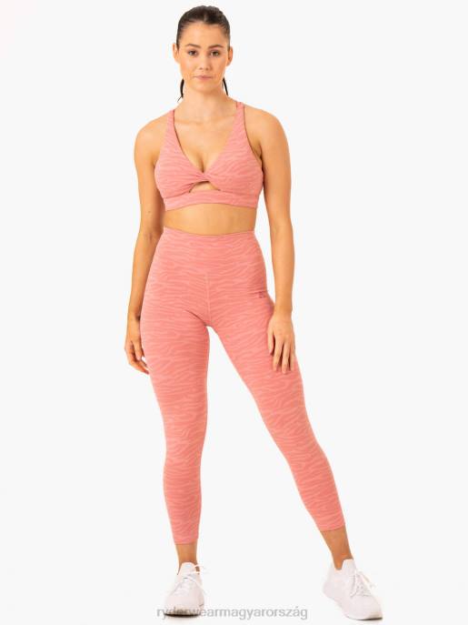 ruházat Ryderwear átalakítja a magas derekú leggingseket rózsaszín zebra nők B48F68