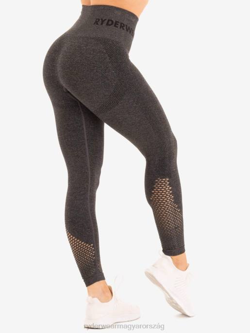 ruházat Ryderwear varrat nélküli kapcsos leggings szénmárga nők B48F178