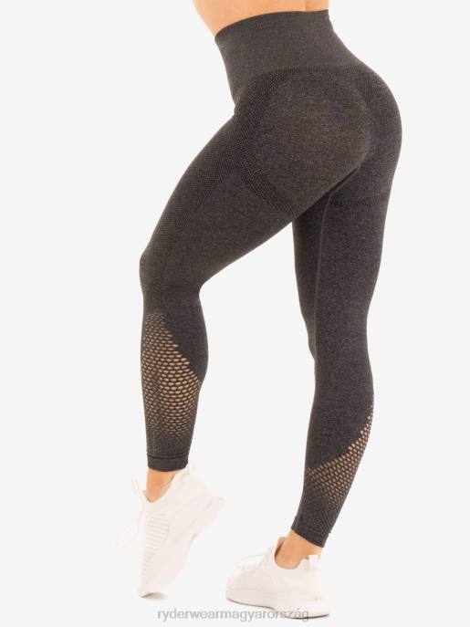 ruházat Ryderwear varrat nélküli kapcsos leggings szénmárga nők B48F178