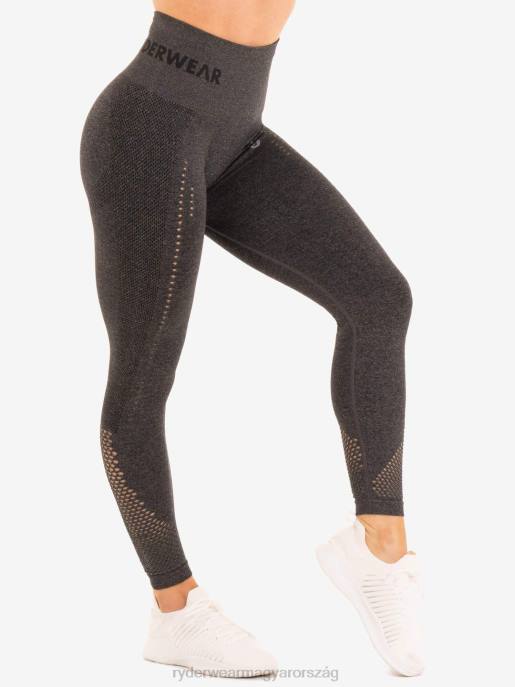 ruházat Ryderwear varrat nélküli kapcsos leggings szénmárga nők B48F178