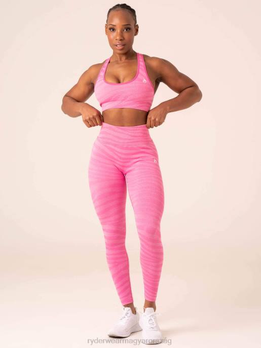 ruházat Ryderwear zebra varrat nélküli leggings rózsaszín zebra nők B48F19