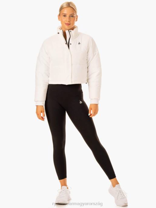 ruházat Ryderwear apex pufi kabát fehér nők B48F910