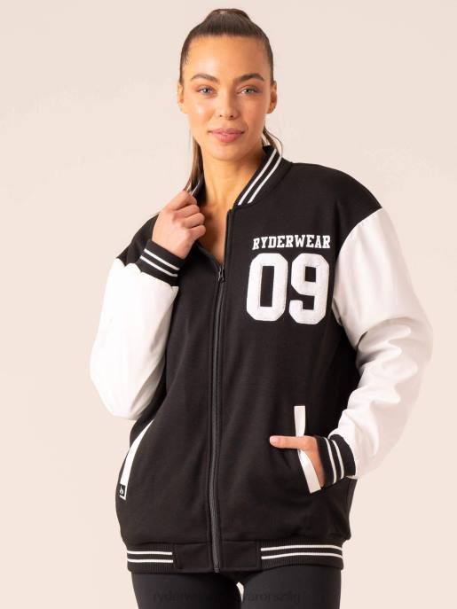 ruházat Ryderwear egyetemi bomber dzseki fekete/vanília nők B48F760