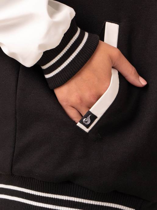 ruházat Ryderwear egyetemi bomber dzseki fekete/vanília nők B48F760